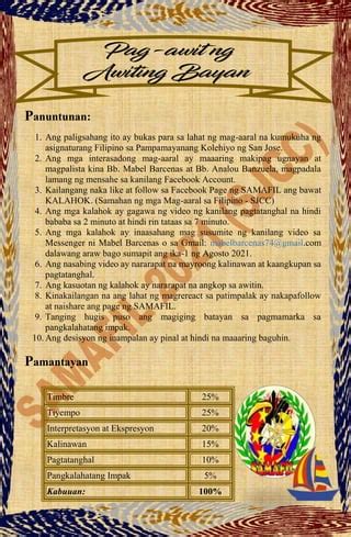 PANUNTUNAN (Tagalog).